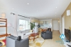Lake view three bedrooms apartment for rent in To Ngoc Van st, Tay Ho