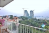 Lake view three bedrooms apartment for rent in To Ngoc Van st, Tay Ho