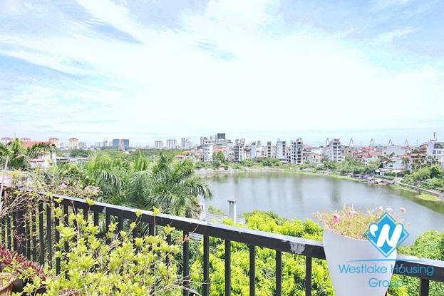 A 4 bedroom apartment with stunning lake view and huge balcony in Tay Ho, Ha Noi