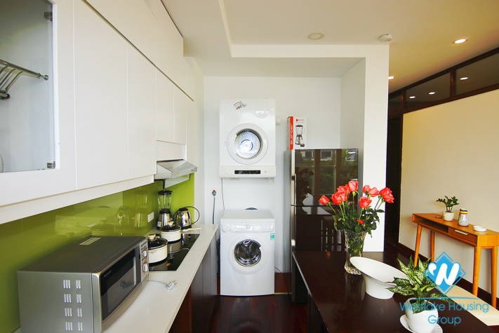 Lakeview two bedroom apartment for rent in Truc Bach  st, Ba Dinh district.