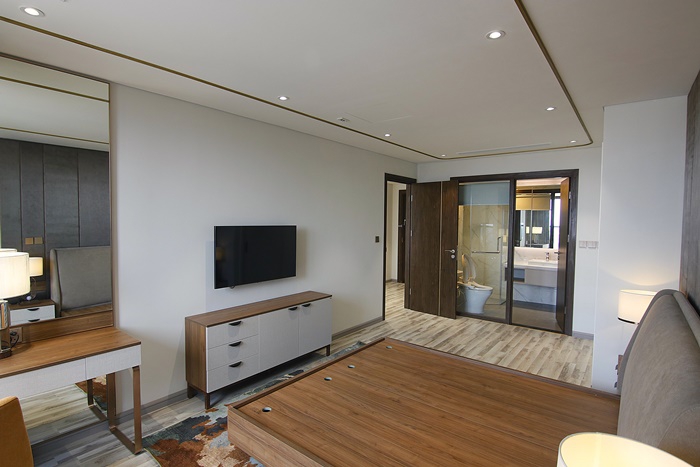 Morden and brand new three bedrooms apartment for rent in Giang Vo, Ba Dinh