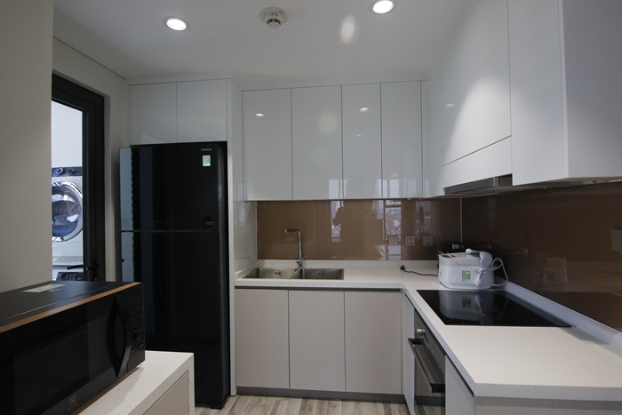 Morden and brand new three bedrooms apartment for rent in Giang Vo, Ba Dinh