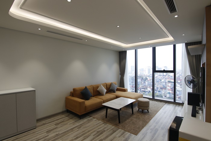 Morden and brand new three bedrooms apartment for rent in Giang Vo, Ba Dinh