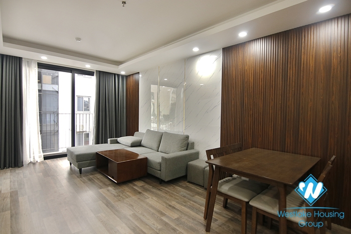 Newly completed 2-bedroom apartment for rent in Hai Ba Trung district near Vincom Ba Trieu.