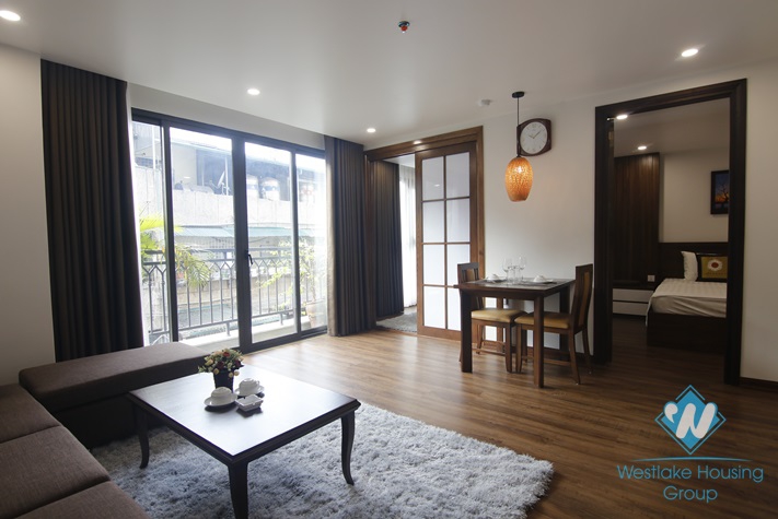 Morden 1+ bedroom apartment for lease in Kim Ma Thuong, Ba Dinh, Ha Noi