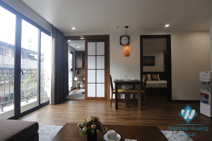 Morden 1+ bedroom apartment for lease in Kim Ma Thuong, Ba Dinh, Ha Noi
