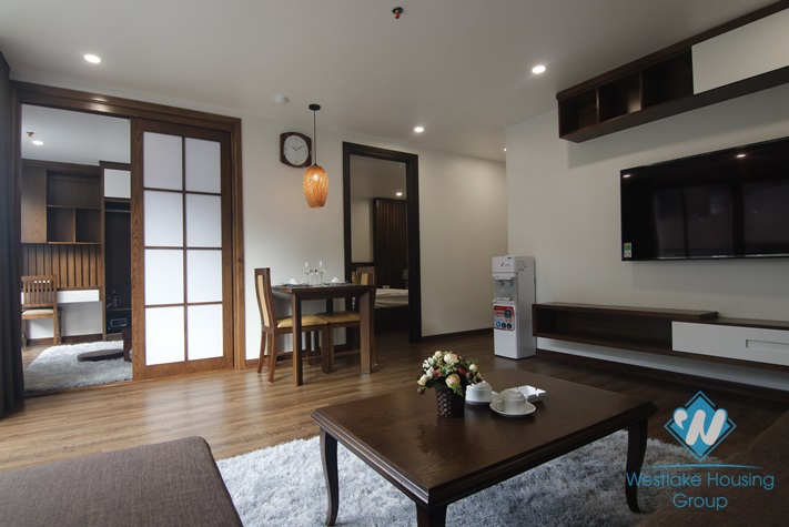 Morden 1+ bedroom apartment for lease in Kim Ma Thuong, Ba Dinh, Ha Noi