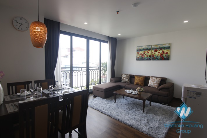 High floor serviced apartment for rent in Kim Ma Thuong, Ba Dinh