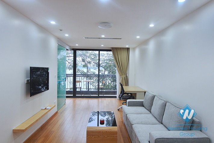 Lake view two bedroom apartment for rent in Nhat Chieu, Tay Ho