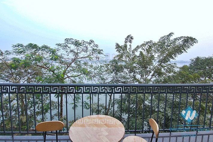 Brand new two bedroom apartment with lake view for rent in Nhat Chieu, Tay Ho