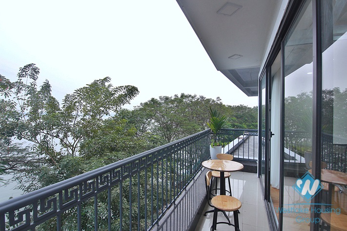 Brand new two bedroom apartment with lake view for rent in Nhat Chieu, Tay Ho