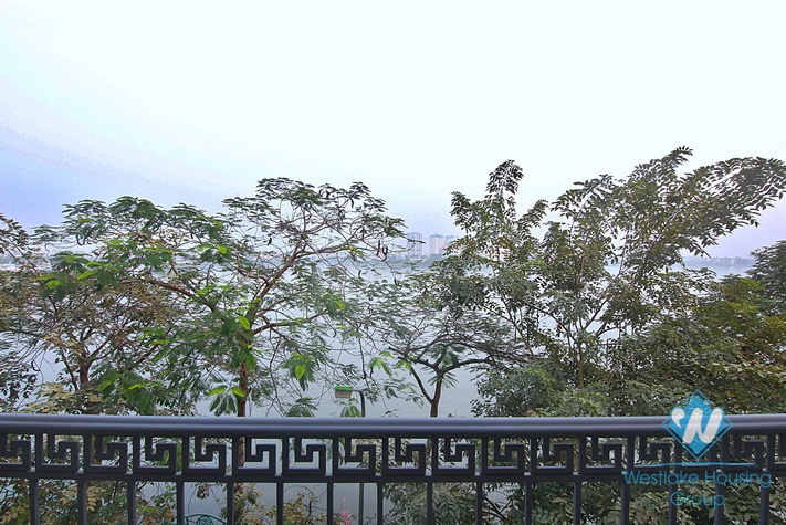 Brand new two bedroom apartment with lake view for rent in Nhat Chieu, Tay Ho