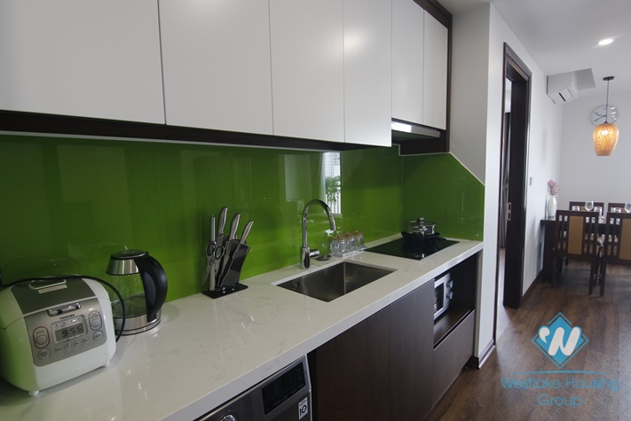 High floor serviced apartment for rent in Kim Ma Thuong, Ba Dinh