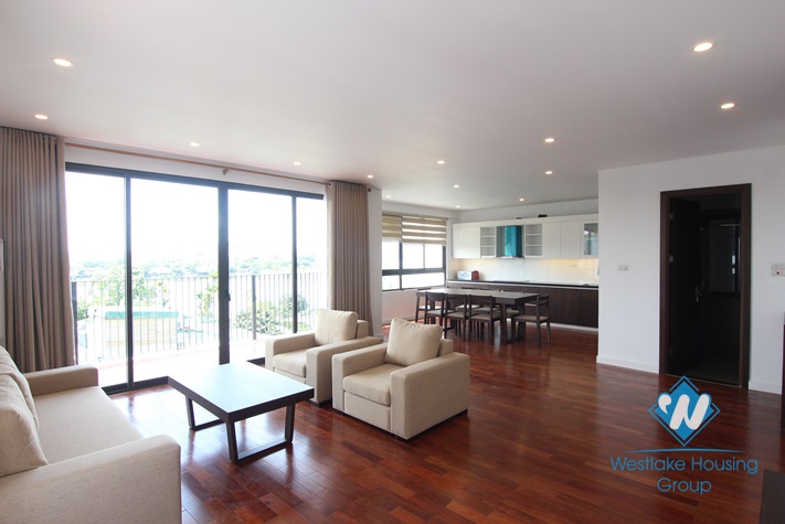 Nice view apartment for rent in Xom Chua Dang, Thai Mai, Tay Ho District