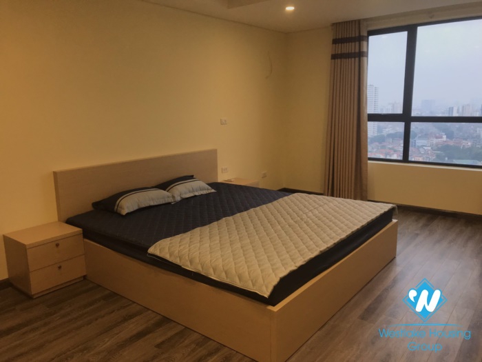 A furnished and cozy 3 bedroom apartment for rent in Hong Kong Tower, Dong Da district