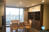 A furnished and cozy 3 bedroom apartment for rent in Hong Kong Tower, Dong Da district