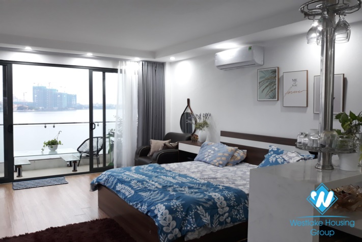  A Lake view Spacious studio  for rent on Nhat Chieu street