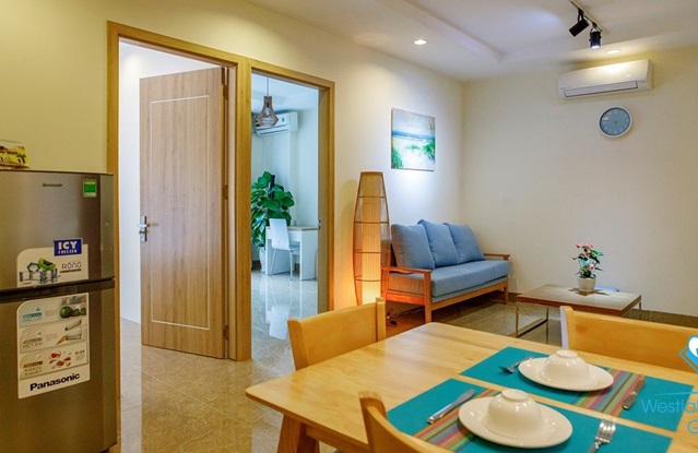 Well-furnished 2 bedroom apartment for rent on Giang Vo street