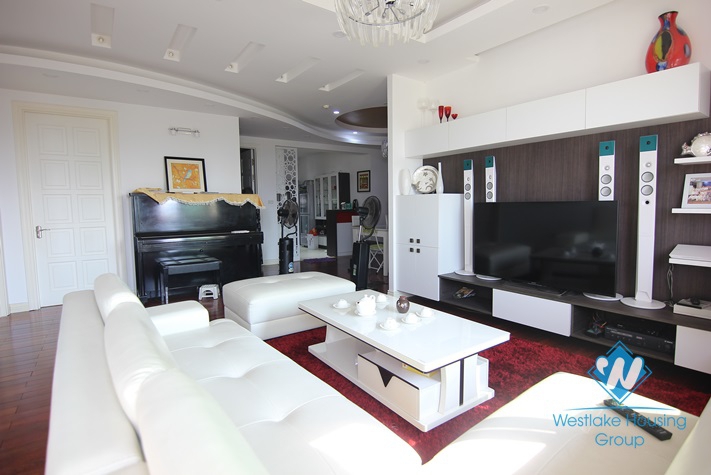 Lovely 04 bedrooms apartment for rent in Ciputra, Tay Ho, Hanoi.