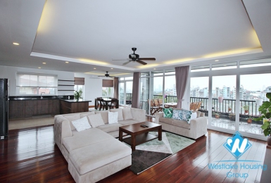 A 4 bedroom apartment with stunning lake view and huge balcony in Tay Ho, Ha Noi