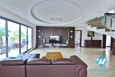 Skyview duplex apartment to rent in Tay Ho, Hanoi.