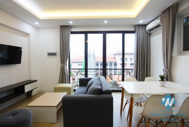 Two bedrooms apartment in the high floor is available for rent in Ba Dinh. 