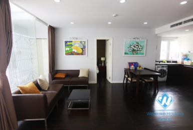 Modern one bedroom apartment for rent in Cua Bac st, Ba Dinh district.
