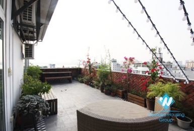 Two bedrooms with big balcony for rent in Tay Ho district, Ha Noi