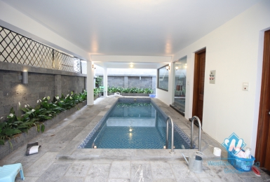 Gorggeous modern house with garden and swimming pool for rent in Tay Ho