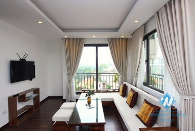 Bright and new 2 bedrooms aparment with nice balcony for rent in Xuan Dieu, Tay Ho