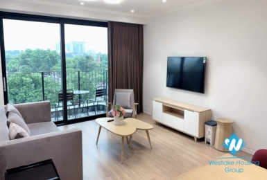  A beautiful lake- view 2 bedrooms apartment with full of light for rent in Truc Bach