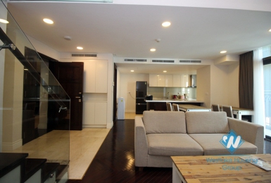 Duplex apartment for rent in Truc Bach with beaitiful view of West lake