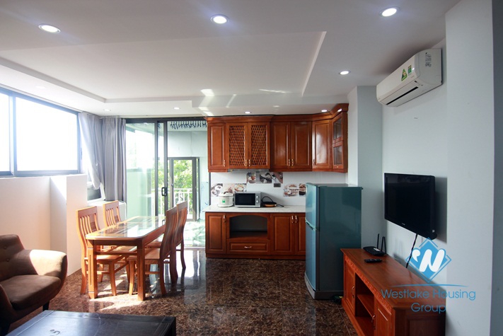 Balcony one bedroom apartment for rent in Tay Ho district 