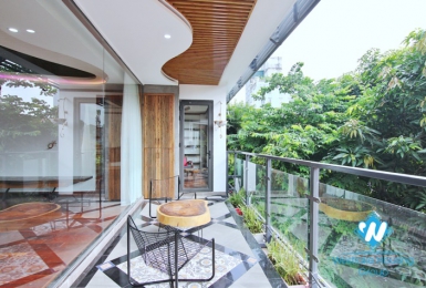 A fabulous brand- new Sophisticated architecture 4 bedroom apartment for rent in To Ngoc Van.