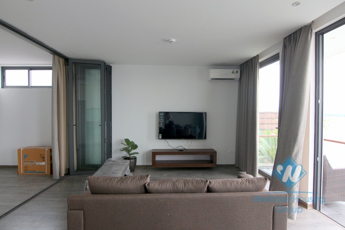 Lake view two bedrooms apartment for rent in Quang Khanh st, Tay Ho
