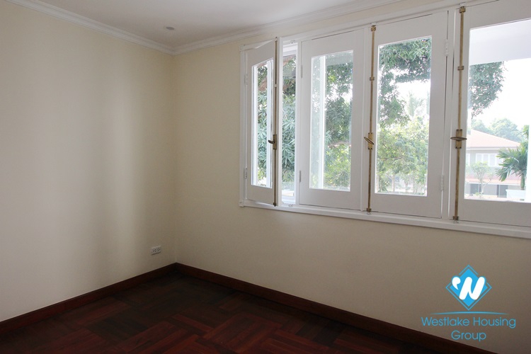An ambassador villa with garden for rent in Ho Tay Villa Compound