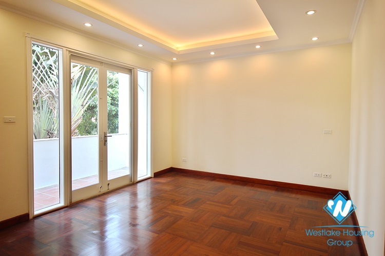An ambassador villa with garden for rent in Ho Tay Villa Compound