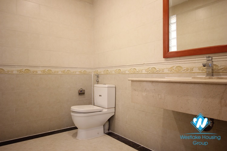An ambassador villa with garden for rent in Ho Tay Villa Compound