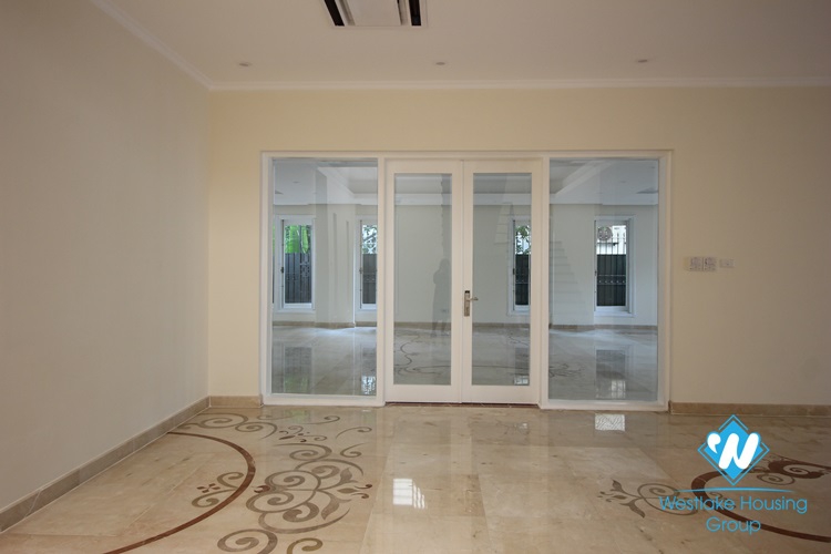 An ambassador villa with garden for rent in Ho Tay Villa Compound