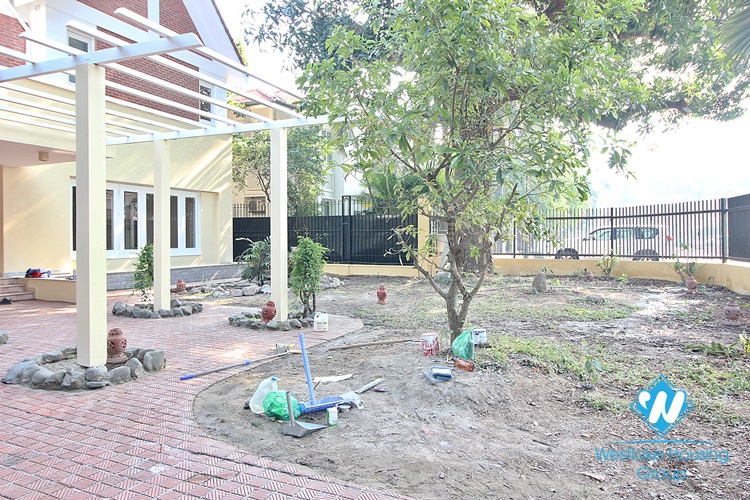 An ambassador villa with garden for rent in Ho Tay Villa Compound