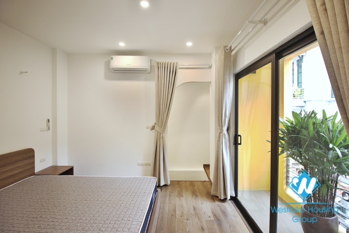 A unique 1 bedroom  duplex apartment with high quality furniture for rent in Tay Ho