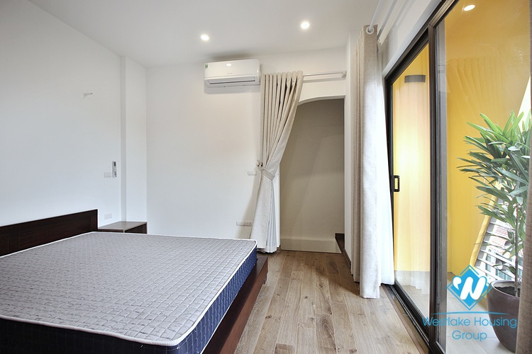 An interesting duplex 1 bedroom apartment for rent on Dang Thai Mai street