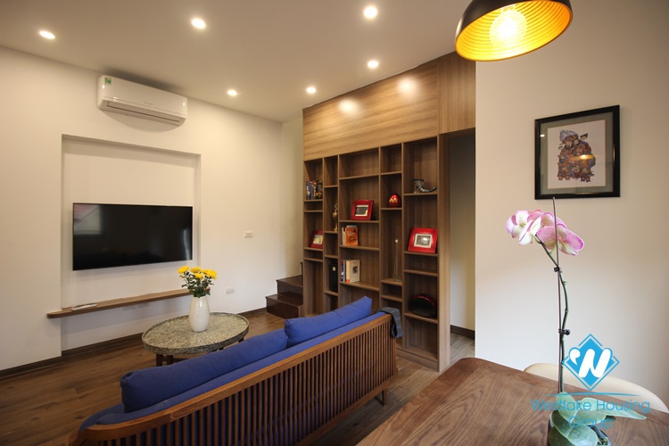 An interesting duplex 1 bedroom apartment for rent on Dang Thai Mai street