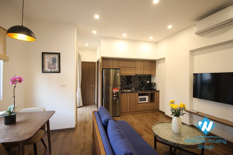 An interesting duplex 1 bedroom apartment for rent on Dang Thai Mai street