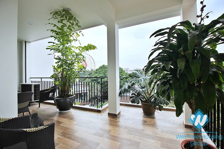 Spacious two bedrooms apartment for rent in Nhat Chieu street, Tay Ho