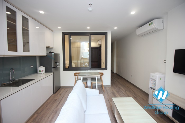 Bright one bedroom apartment for rent in Lieu Giai, Ba Dinh