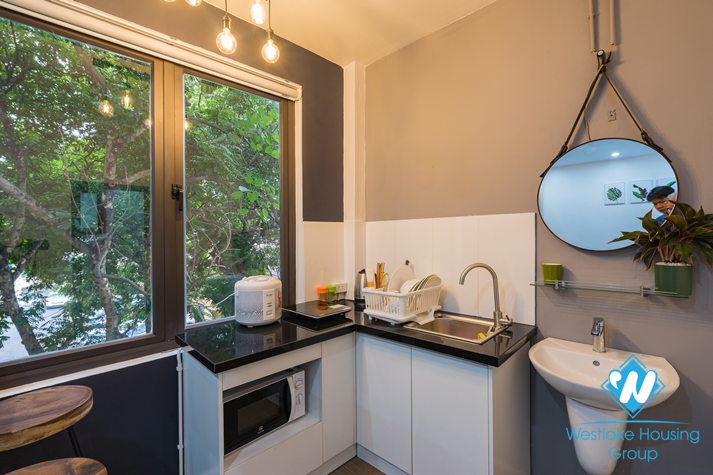 A new and lovely studio for rent in Tran phu, Ba dinh, Hanoi