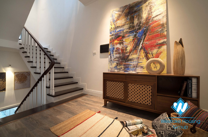 Exquisite design townhouse for remt in Vinhome Harmony Long Bien