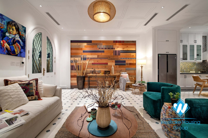 Exquisite design townhouse for remt in Vinhome Harmony Long Bien