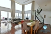 Fabulous lake view duplex apartment for rent in West lake area, Tay Ho, Hanoi, Vietnam